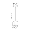 LAMPA SZYNA CZARNA 6 X GU10