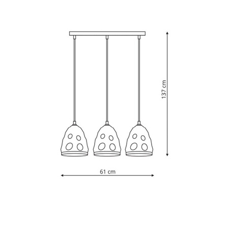 Melt 3 lampa wisząca LP-126/3L