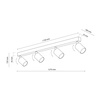 Tk Lighting NEX WHITE lampa sufitowa 4XGU10