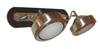 Lampa ścienna listwa 2X9W GX53 satyna/wenge EARTH 92-15795