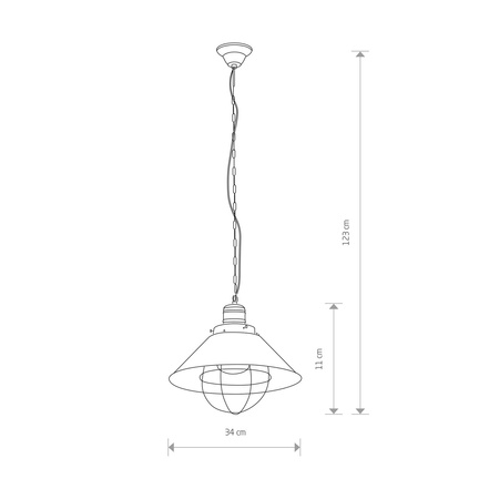 Nowodvorski Lampa wisząca GARRET S