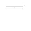 Nowodvorski Plafon czarny STRAIGHT CEILING LED M
