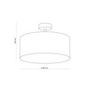 Lampa sufitowa RONDO Linen 4xE27 400