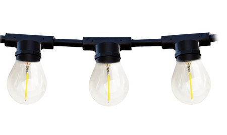 Girlanda ogrodowa oprawa 20m łańcuch 20 gniazd E27 IP44