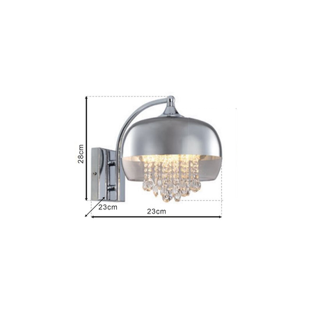 Kinkiet LUNA 1xE14 LED chrom