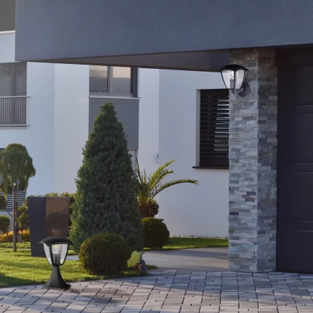 Lampa zewnętrzna IGMA niska czarna 1xE27