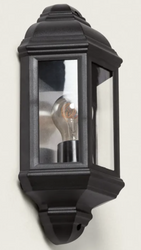 Kinkiet ogrodowy Ścienny Zewnętrzny PC Newquay czarny