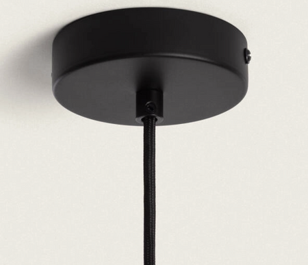 Szklana Lampa Wisząca TELDER różowa