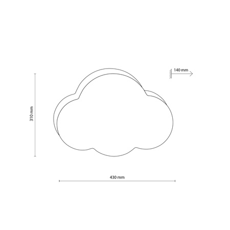 Lampa sufitowa CLOUD 2xE27