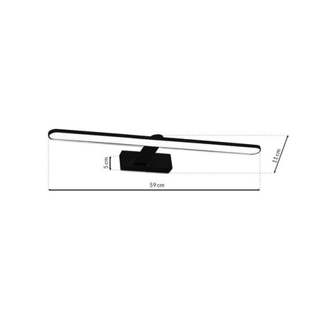 Kinkiet SPLASH BLACK 12W LED