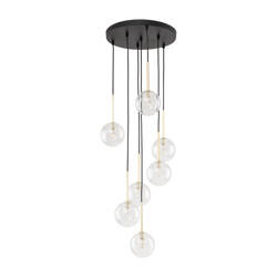 Lampa wisząca NILOS Black/Gold 7xG9