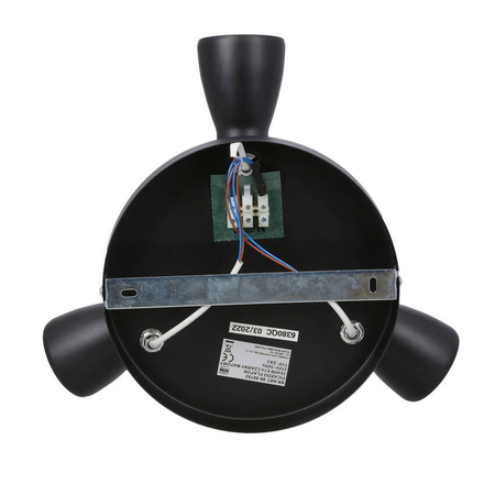 Lampa sufitowa plafon czarny mat regulowany Picardo 98-50793
