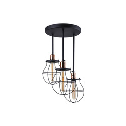 Nowodvorski Lampa sufitowa metalowa czarna miedź MANUFACTURE