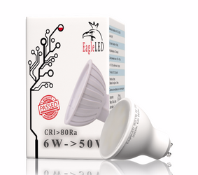 Żarówka LED GU10 CCD 6W=50W Ciepła EL
