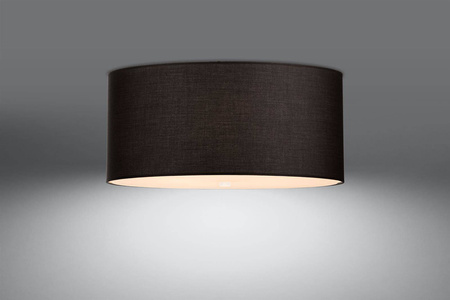 Sollux Lighting Plafon Lampa sufitowa OTTO 60cm czarny