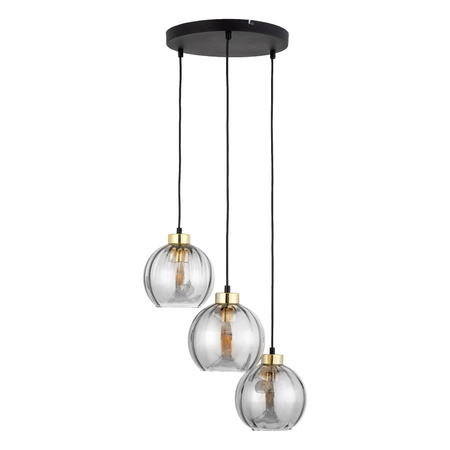 Lampa wisząca DEVI Transparent 3xE27 koło