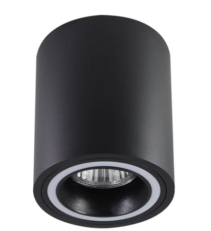 Oprawa natynkowa FALCO okrągła czarna GU10