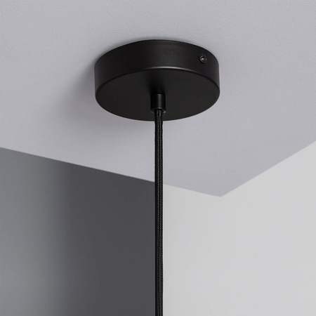 Naturalna lampa wisząca E27 Boho Yantai wiklina