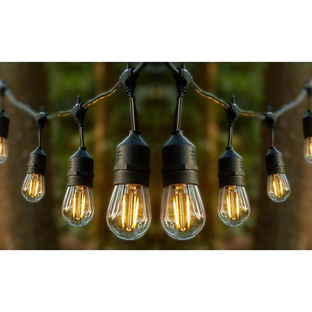 Ogrodowa Girlanda Świetlna LED 10m 10xE27 z żarówkami 1W