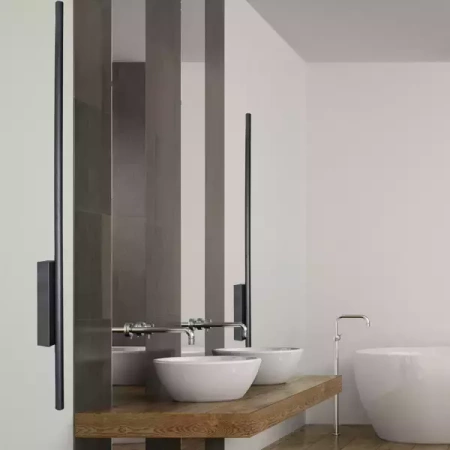 Kinkiet ścienny LUNA IP54 12W 90cm czarny CCT