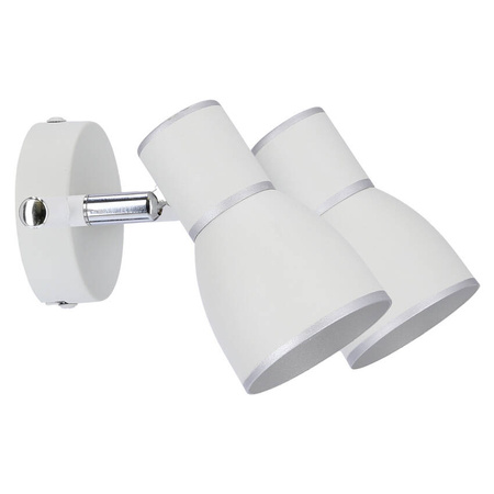 Lampa ścienna listwa 2X40W E14 biały/chrom FIDO 92-63373