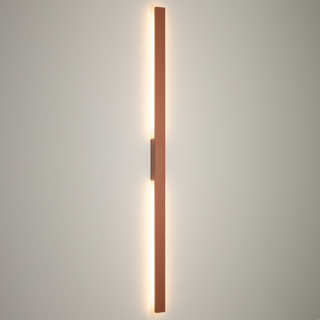 Nowodvorski Zewnętrzny kinkiet DEMI LED L 24W 3000K 1500lm IP54 | Brick red 11561