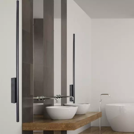 Kinkiet ścienny LUNA IP54 18W 120cm czarny CCT