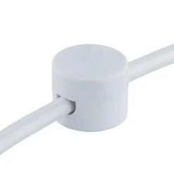 Uchwyt do kabla przewodu 2x0,75 biały tworzywo