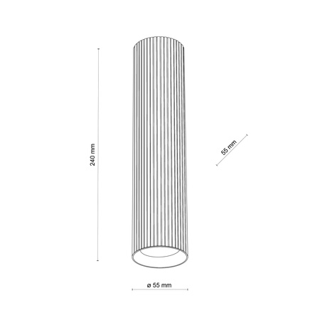 Lampa sufitowa TUNE Black 1xGU10 L
