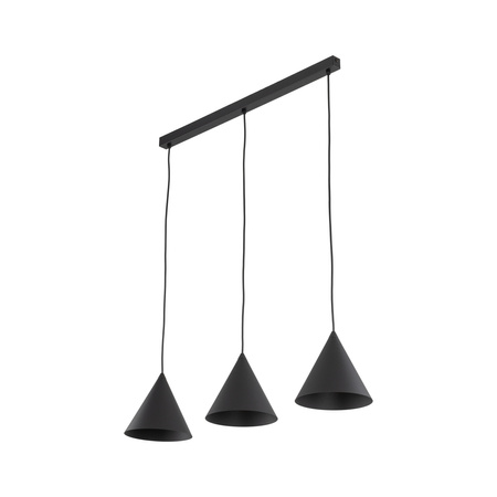 Lampa wisząca CONO Black 3xE27 S listwa