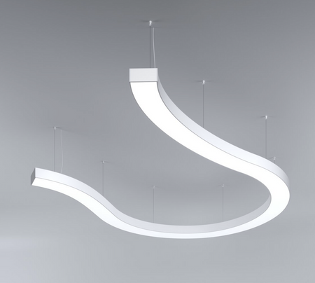 Oprawa MI-SNAKE-05, zwieszana, 136W, 4000K, bez zasilacza, 24VDC, IP20, biały lakier mat RAL9010