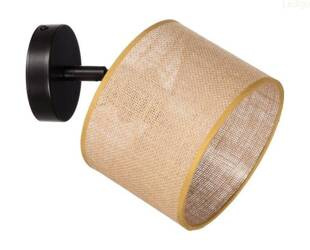 Kinkiet metalowy regulowany juta abażur Natural boho 1xE27