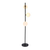 Lampa podłogowa czarny + złoty Kama 53-01238
