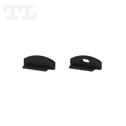 Komplet zaślepek bocznych czarnych P4-3 do osłonki C1 (1 szt. z otworem, 1 szt bez otworu) (nr kat 7704307)