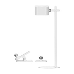 Lampka Biurkowa V-TAC 4w1 35cm Kinkiet Klips Latarka 3W LED CCT Biała