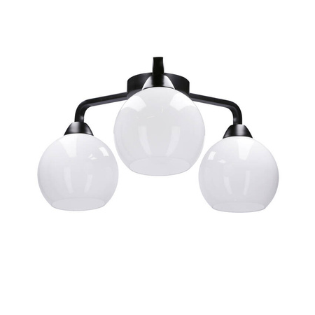 Caldera Lampa sufitowa ampla 3x60w e27 klosz biały