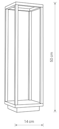 Nowodvorski Lampa stojąca zewnętrzna SYMMETRY LED 