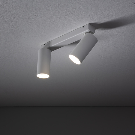 Listwa z regulowanymi reflektorami 2xGU10 FOURTY biała Nowodvorski 11433