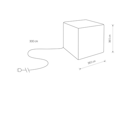 Nowodvorski Lampa przenośna biała CUMULUS CUBE M 