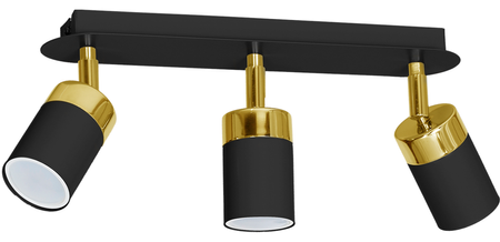 Lampa sufitowa JOKER BLACK/GOLD 3xGU10