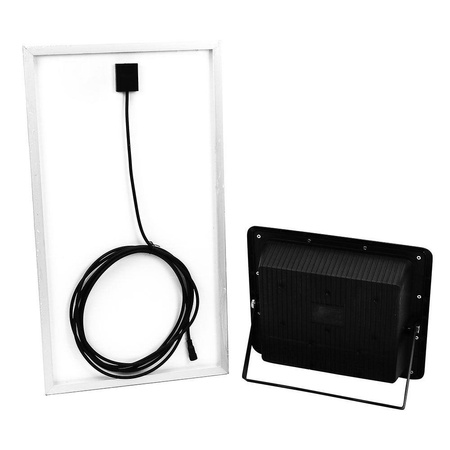 Projektor LED Solarny V-TAC 40W Czarny IP65, Pilot, Timer VT-200W 6000K 3100lm