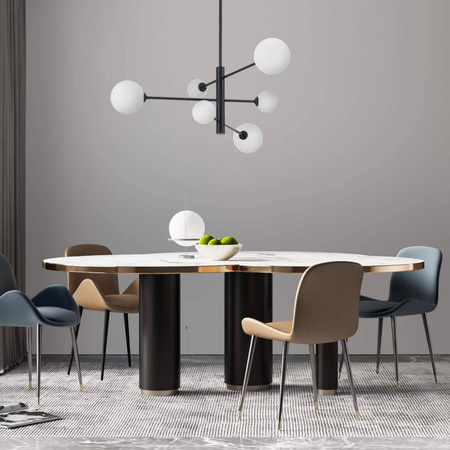 Dorado 6 lampa wisząca czarna LP-002/6P BK
