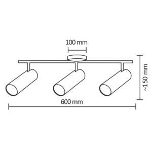 Lampa ruchoma ścienno-sufitowa LED GAVI-3 Biała 13,5W 3000K