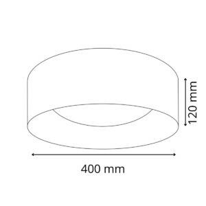 Plafon LED TULUZA biało-złoty 24W 4000K