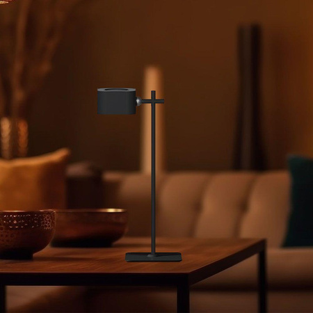 Lampka Biurkowa V-TAC 4w1 35cm Kinkiet Klips Latarka 3W LED CCT Czarna 
