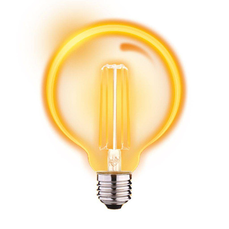 Żarówka LED G95 E27 6,5W Ciepła 2700K Amber