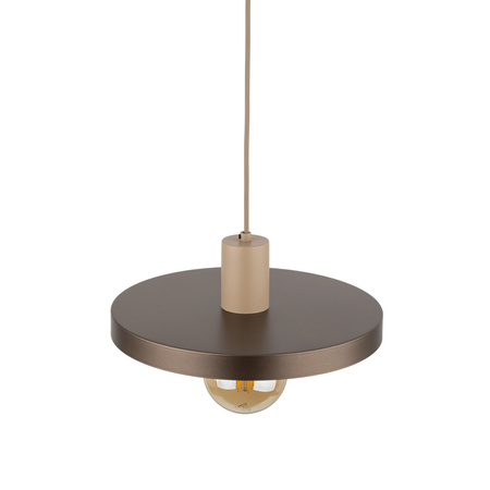 Tk Lighting SILA SABIA BROWN lampa wisząca 1XE27 300