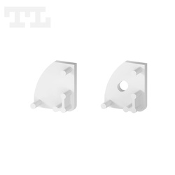 Komplet zaślepek bocznych białych P3-4 do osłonki C1 (1 szt. z otworem, 1 szt bez otworu) (nr kat 7703402)