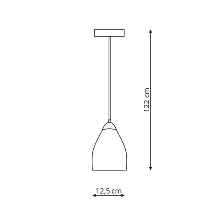 Niki 1 lampa wisząca dymna LP-567/1P dym