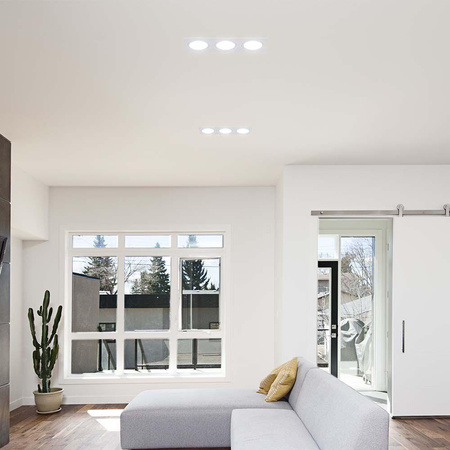 Oprawa Oczko V-TAC 3xGU10 Prostokąt Białe VT-441 3 Lata Gwarancji